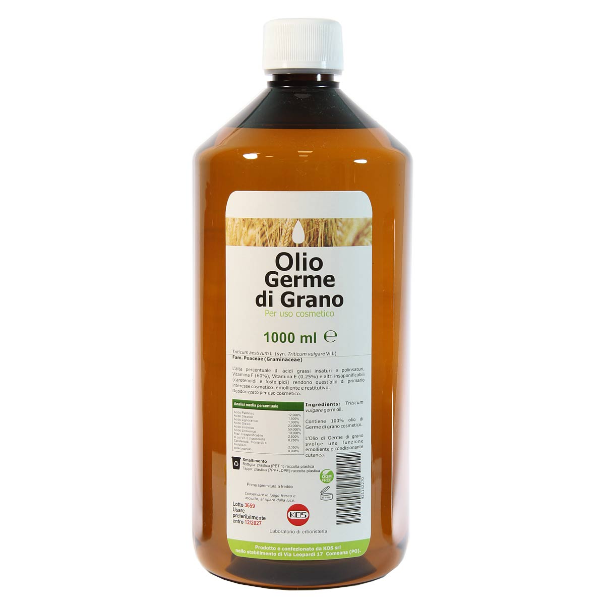Olio germe grano COSM 1 lt