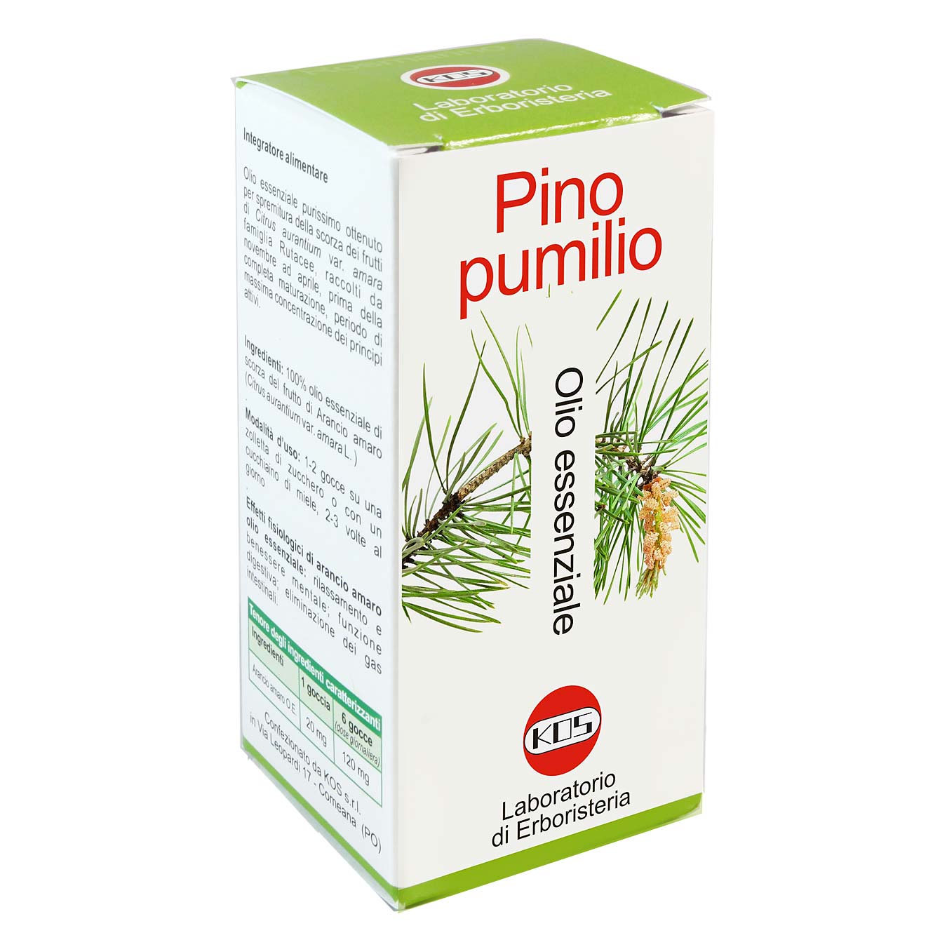 Pino Pumilio olio essenziale ml 20